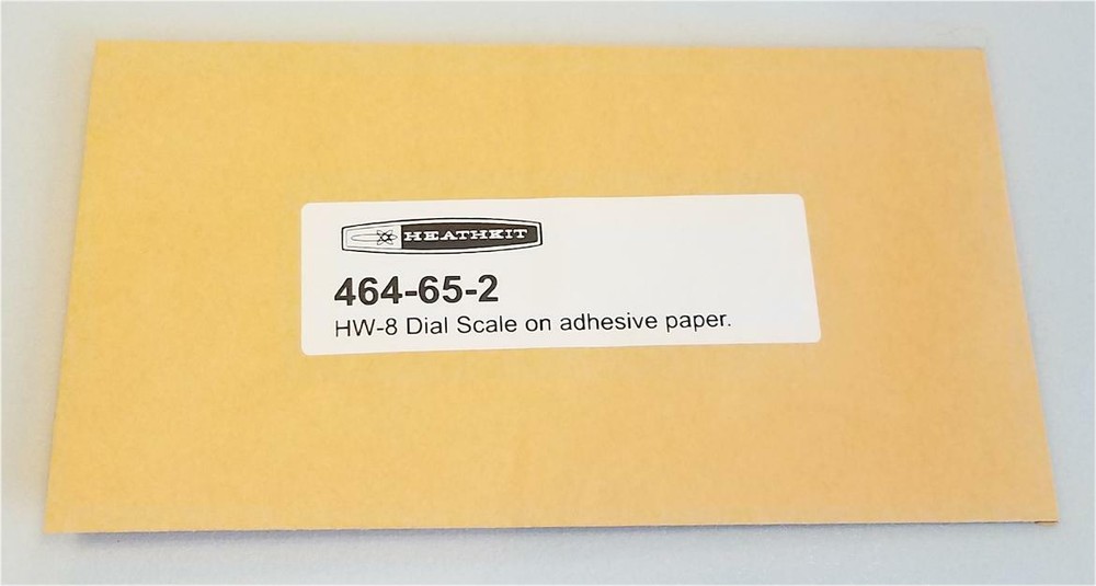 Heathkit HW-8 Replacement Dial Scale 464-65-2