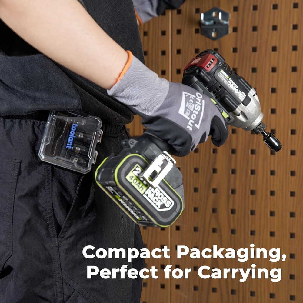 toolant HVAC Tools Nut Driver Set, Impact Magnetic SAE Detachable