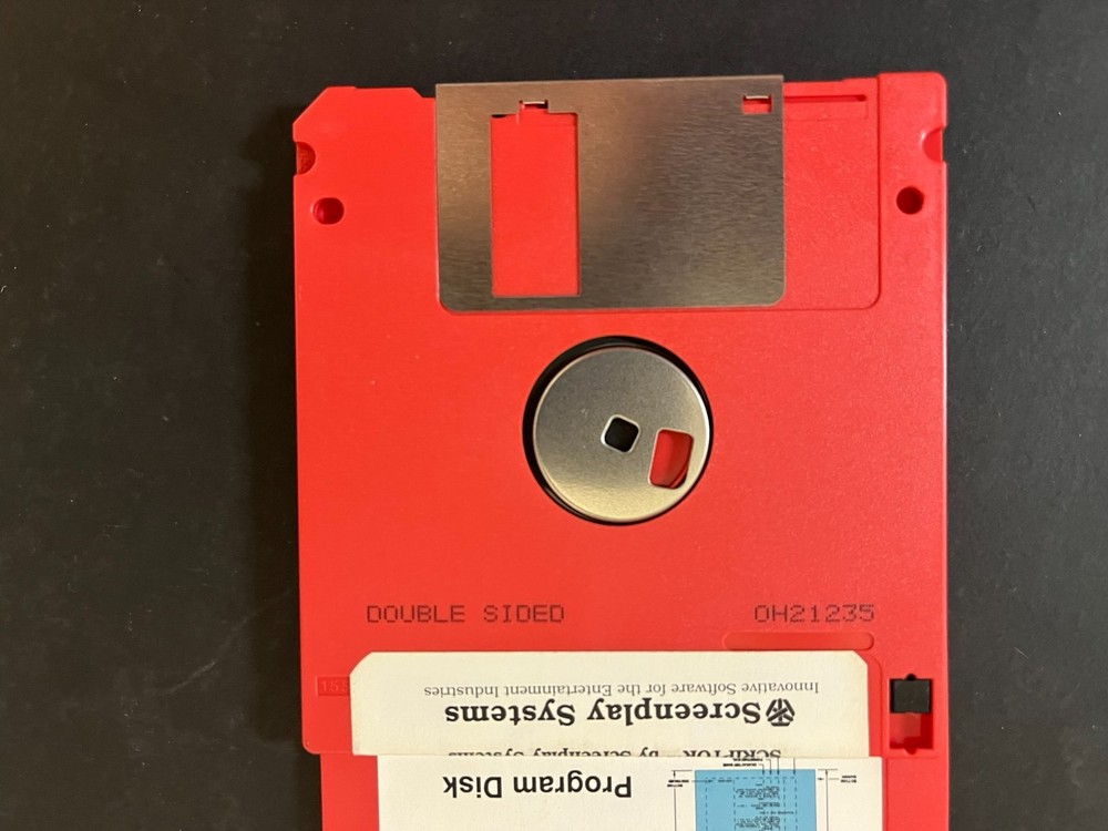 Vtg Scriptor Screenplay Formatting Software 3.25 floppy discs IBM DOS