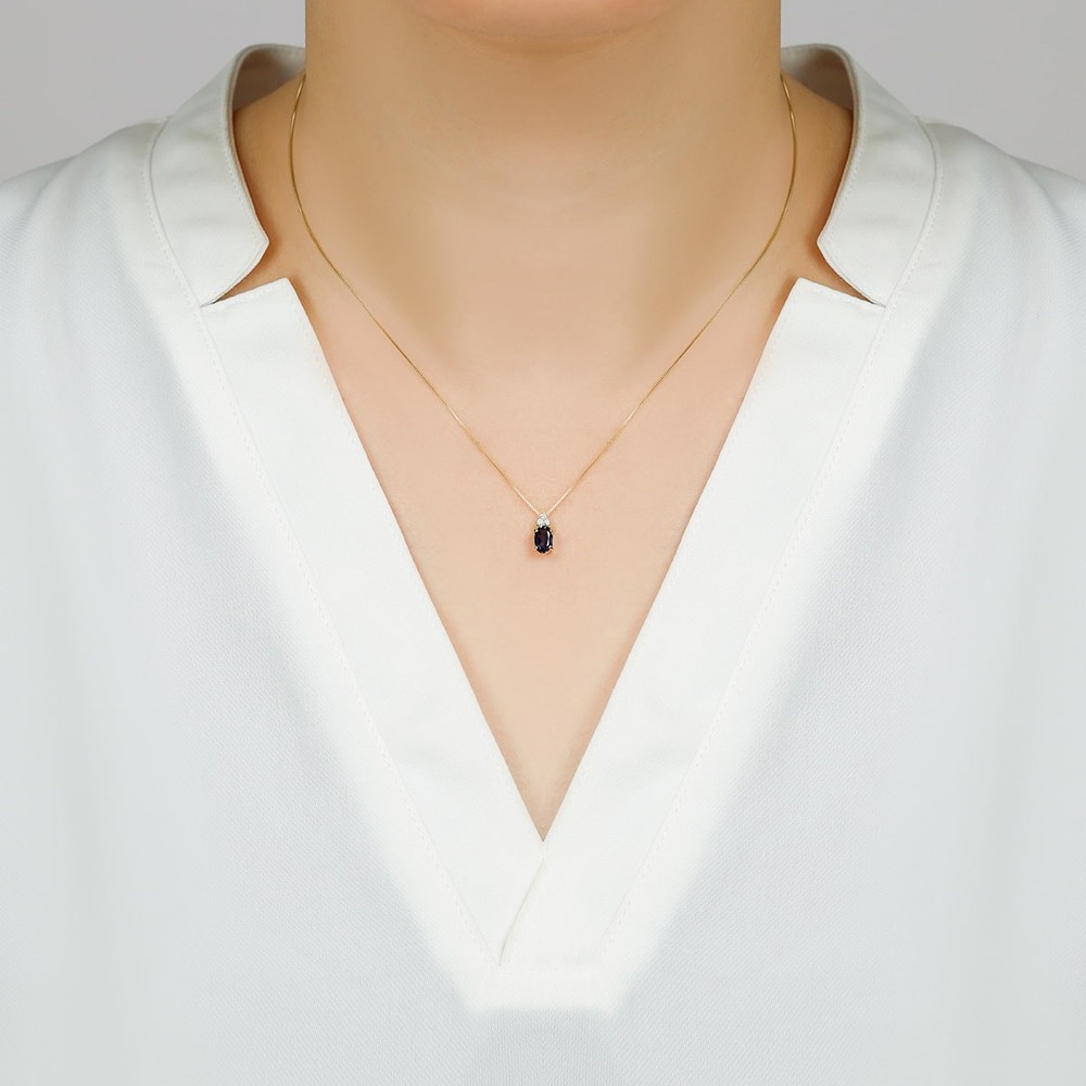 Tria Iolite Necklace (c0554io)