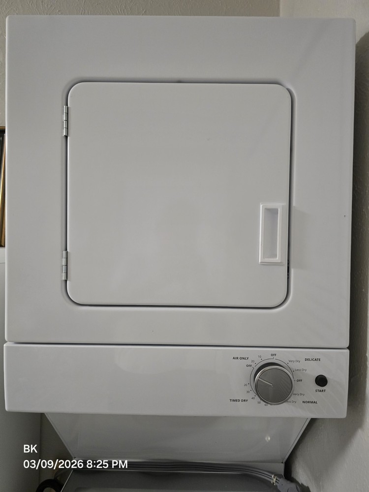 Whirlpool WET4024HW Stackable Electric Top-Loading Washer Dryer Set, White