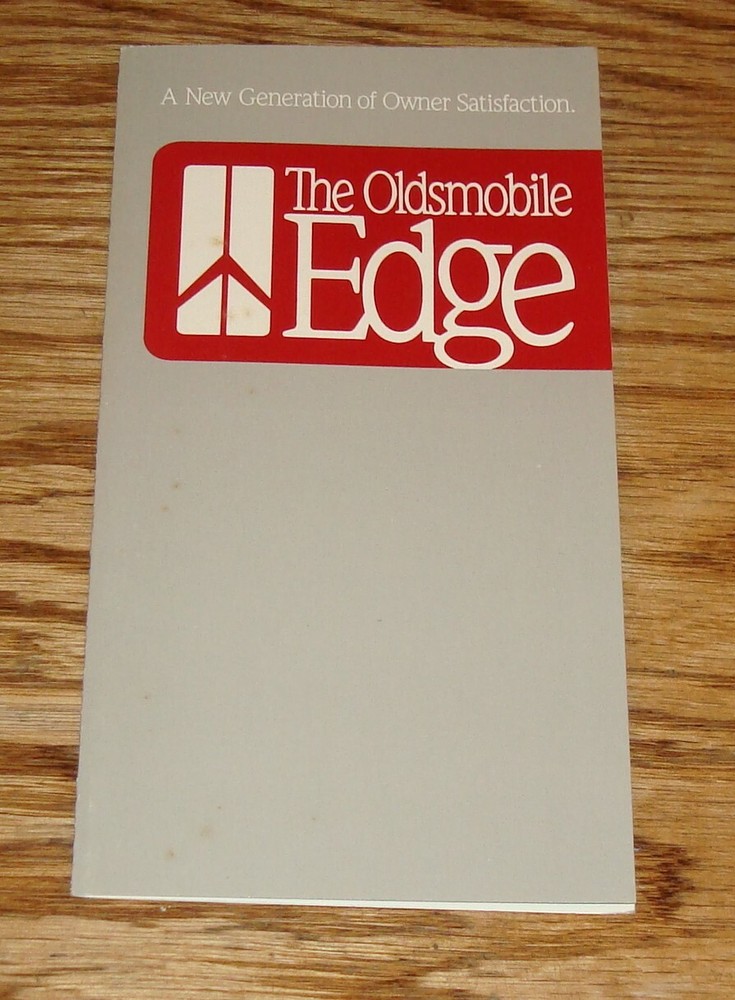 Original 1990 Oldsmobile Edge Foldout Sales Brochure 90