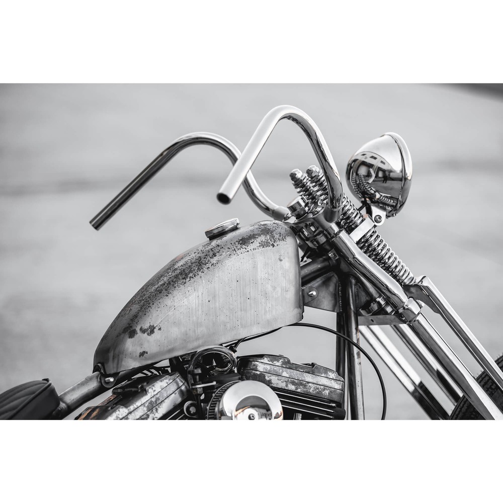 Lowbrow Customs Springer Buckhorn Handlebars - 1 inch - Chrome