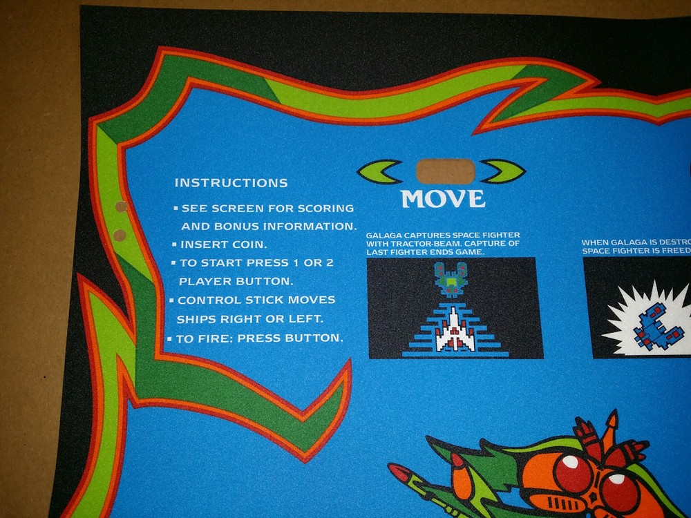 GALAGA CPO Screen Printed Die Cut - PERFECT!