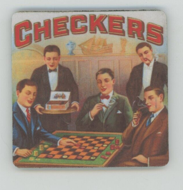 Checkers Brand COASTER - Cigar Label Print