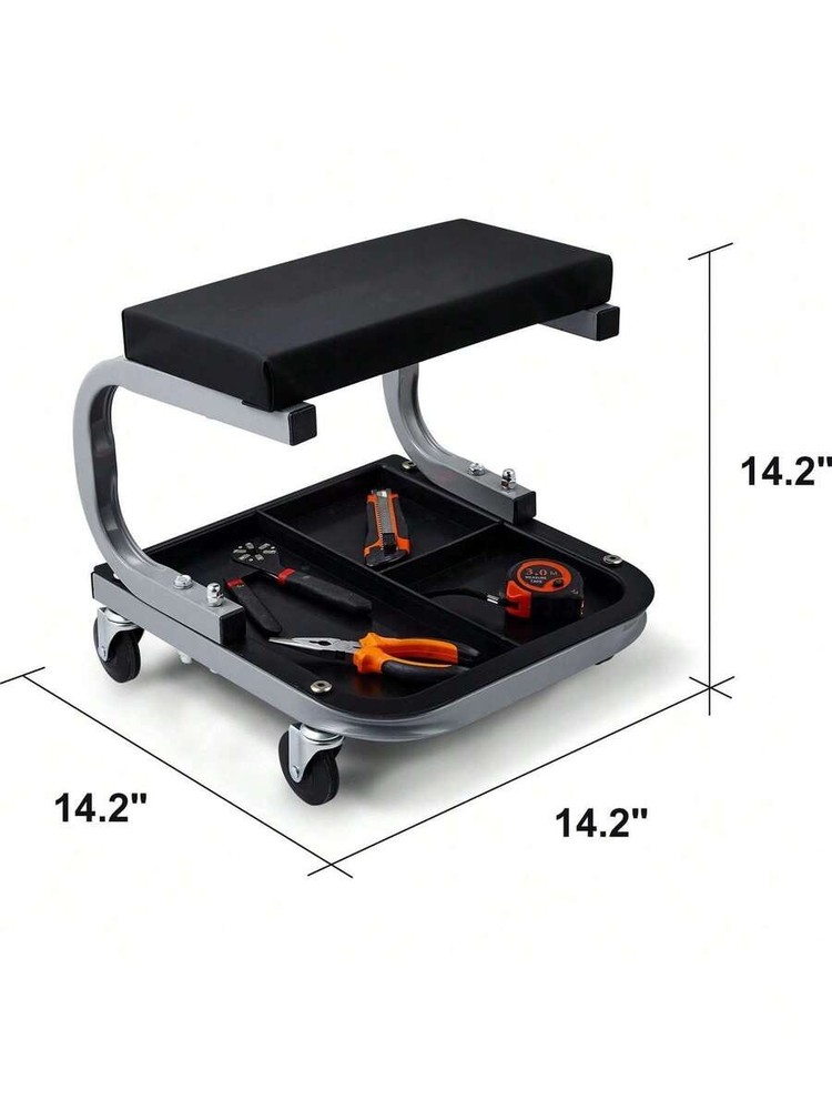 Wheeled Rolling Garage Work Bench 250-lb Capacity, Black