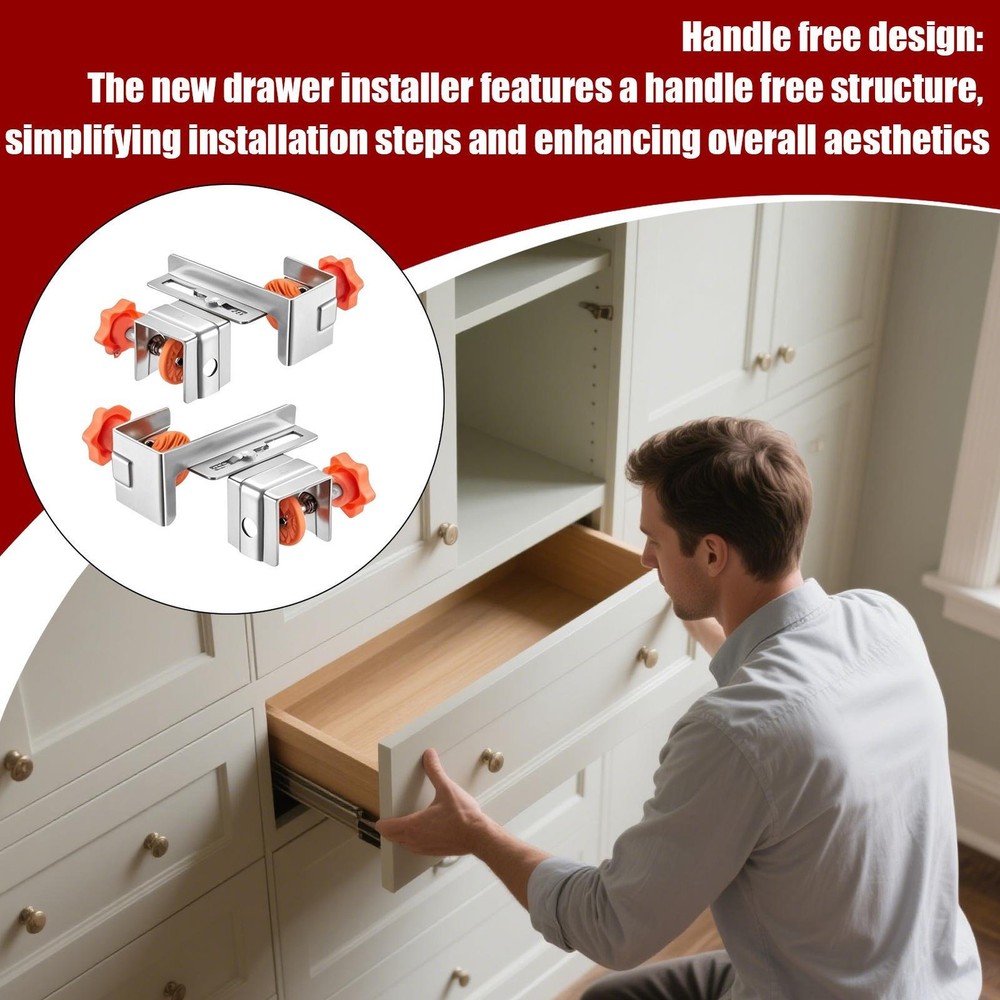 Woodworking Drawer Installation Clip Cabinet Front Panel Positioning Fix Clip