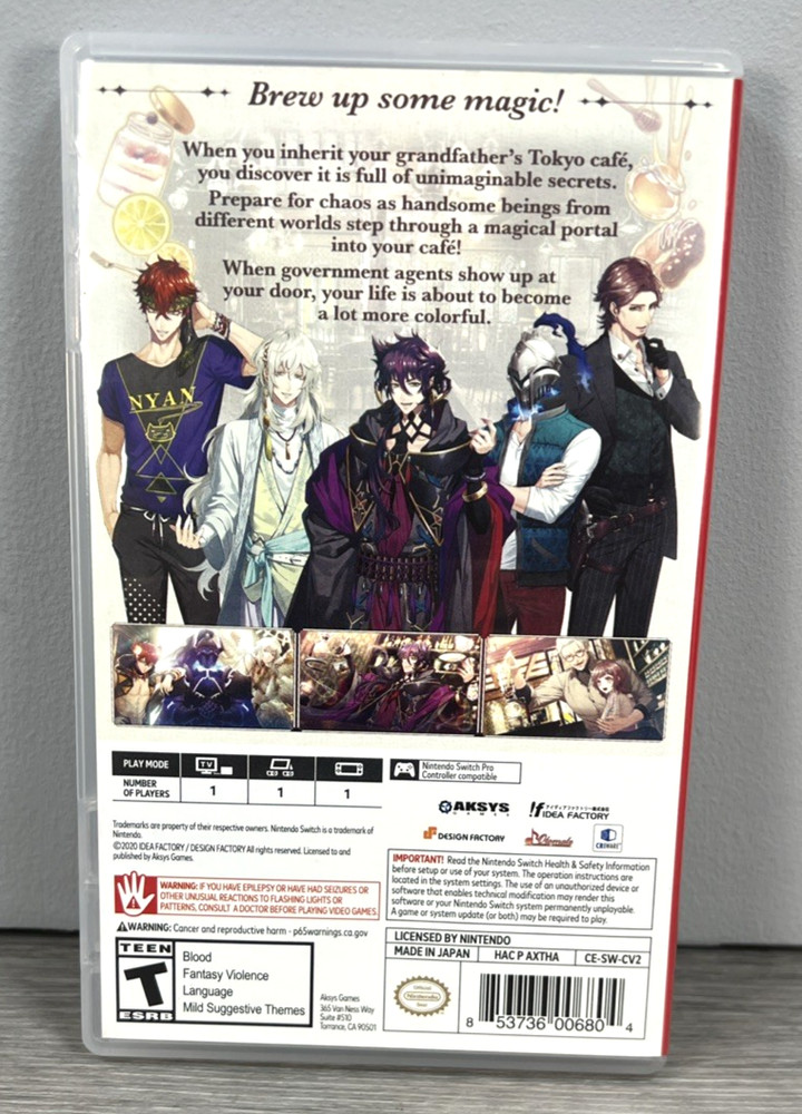 Cafe Enchante - Nintendo Switch - Case Only - NO GAME