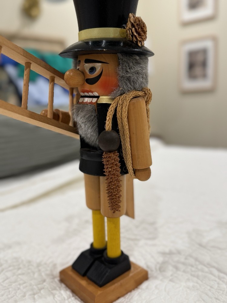 Steinbach (likely) Chimney Sweep Ladder Nutcracker 14.5 in Please Read