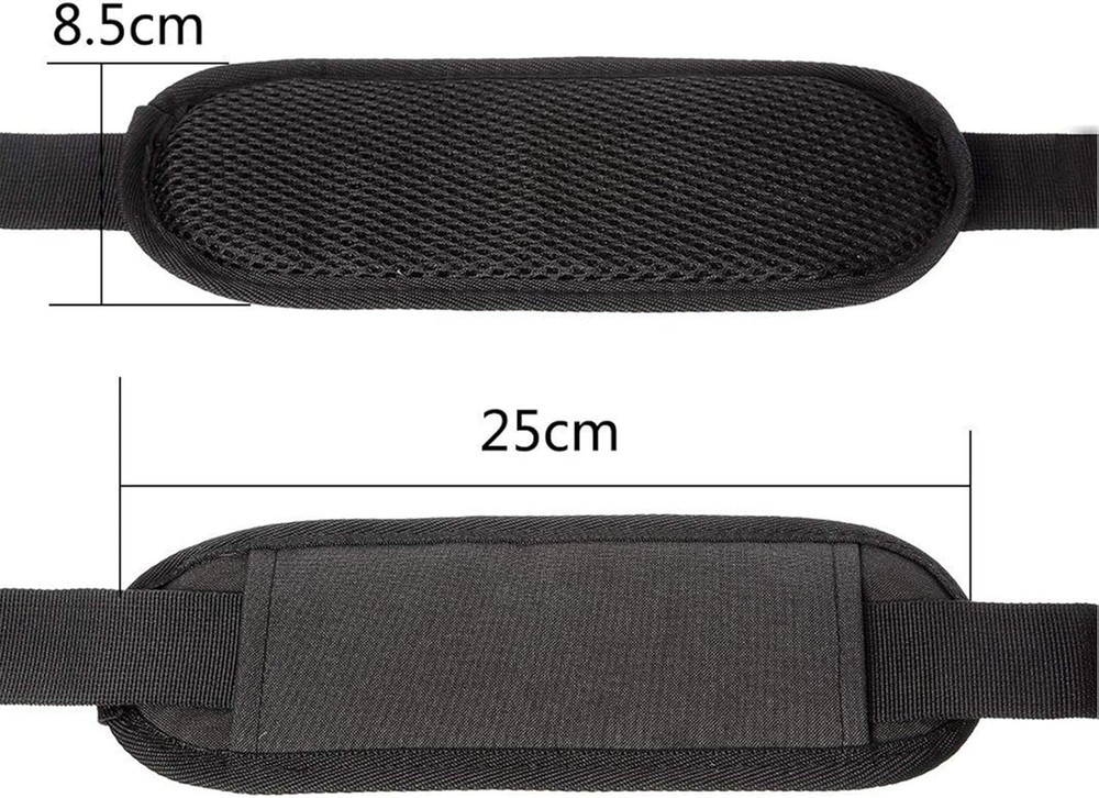 JAKAGO 61" Replacement Shoulder Strap, Padded Long Duffel Bag Strap Black