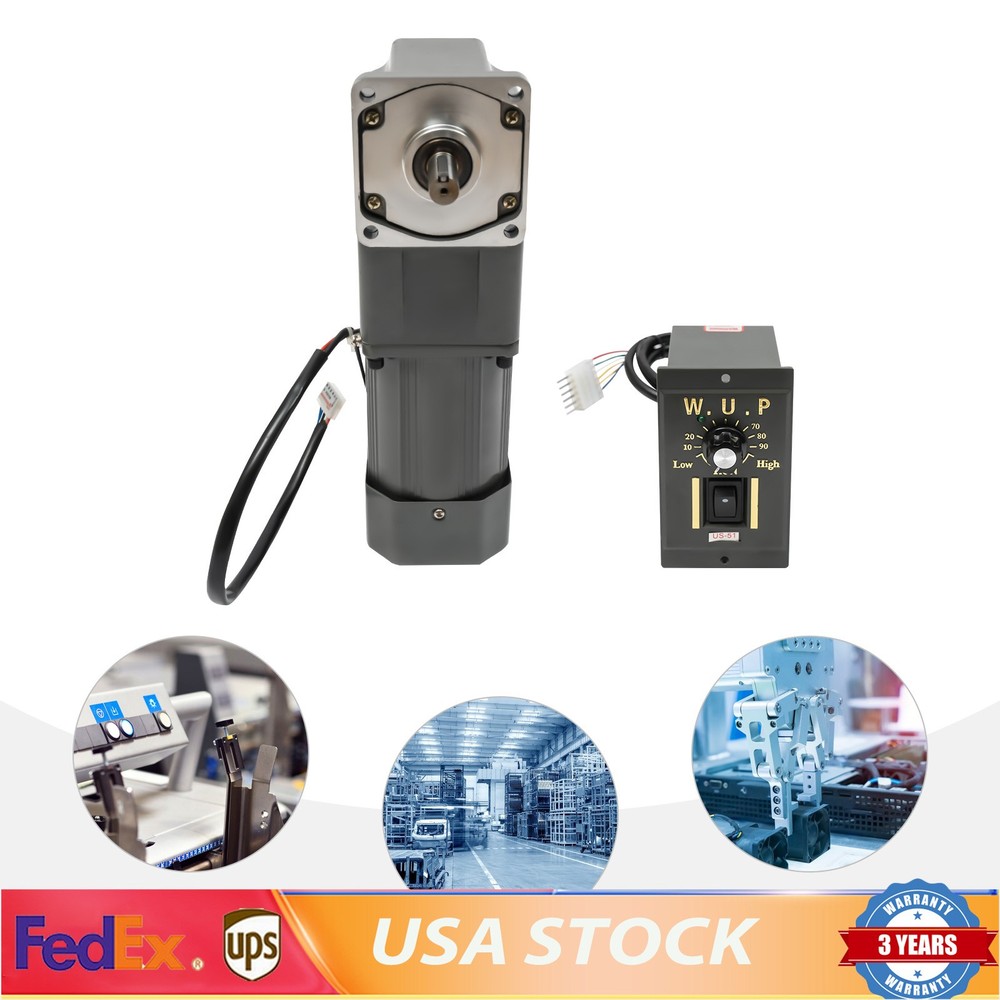 30k Electric Variable Speed Controller 90° Right Angle Output Reduction Motor US