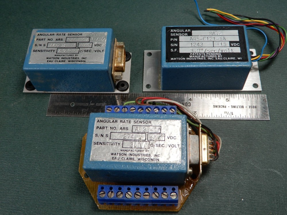 Watson Industries Angular Rate Sensors Three Different Shown Parts Only