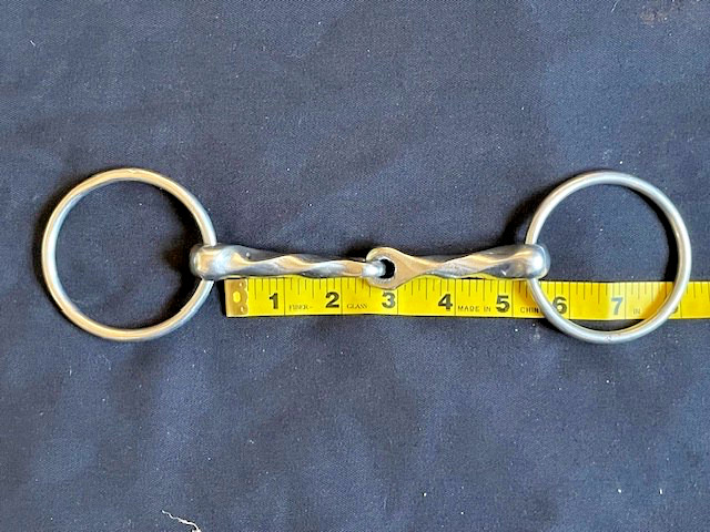 Slow Twist Loose Ring Snaffle Bit 5"