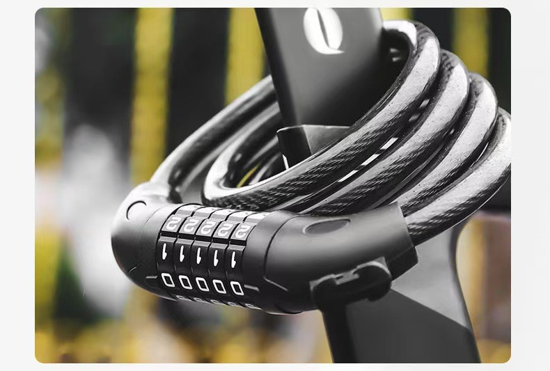 5-Digit Resettable Combination Bicycle Lock for Bikes and Scooters 4FTs Security