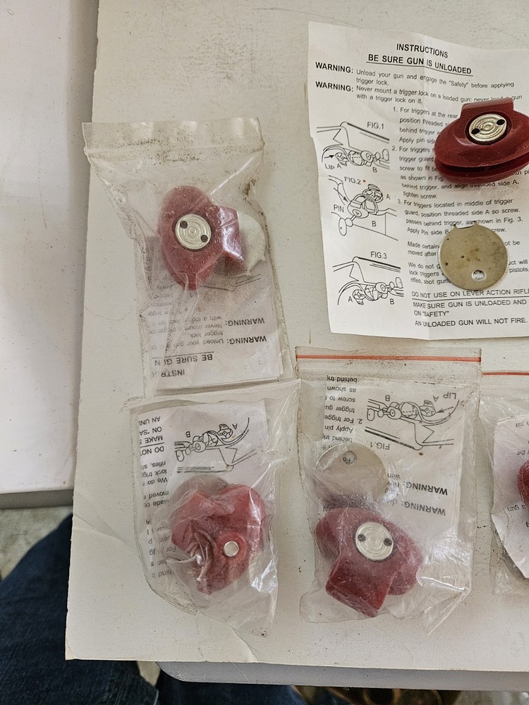 5 New Gun Trigger Locks NOS