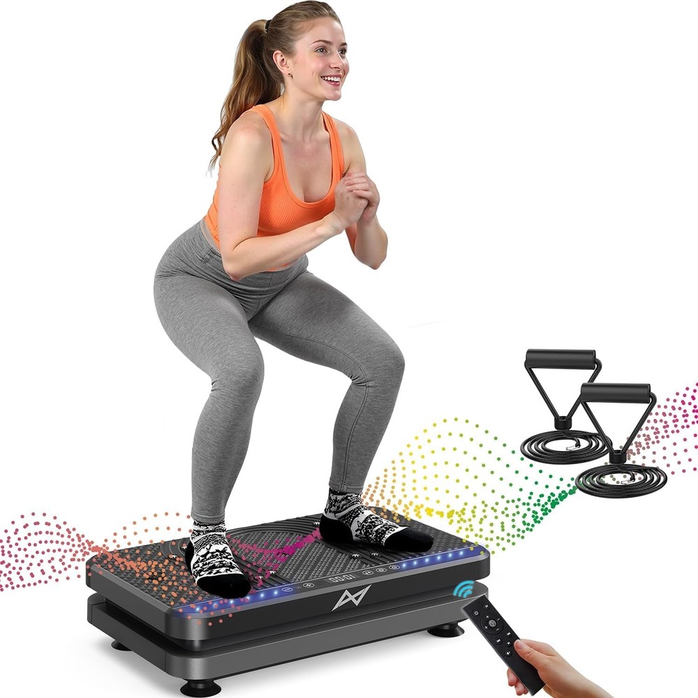 Vibration Plate Fitness Platform Exercise Machine with Remote Control