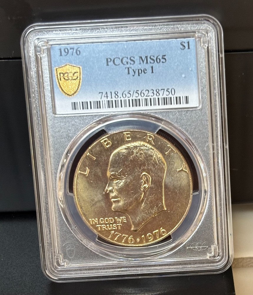 1976 EISENHOWER TYPE 1 DOLLAR PCGS MS 65