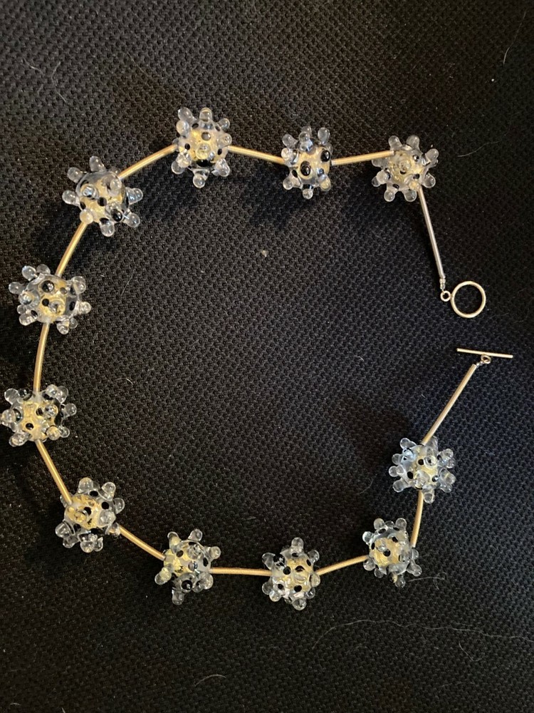 Handmade glass necklace