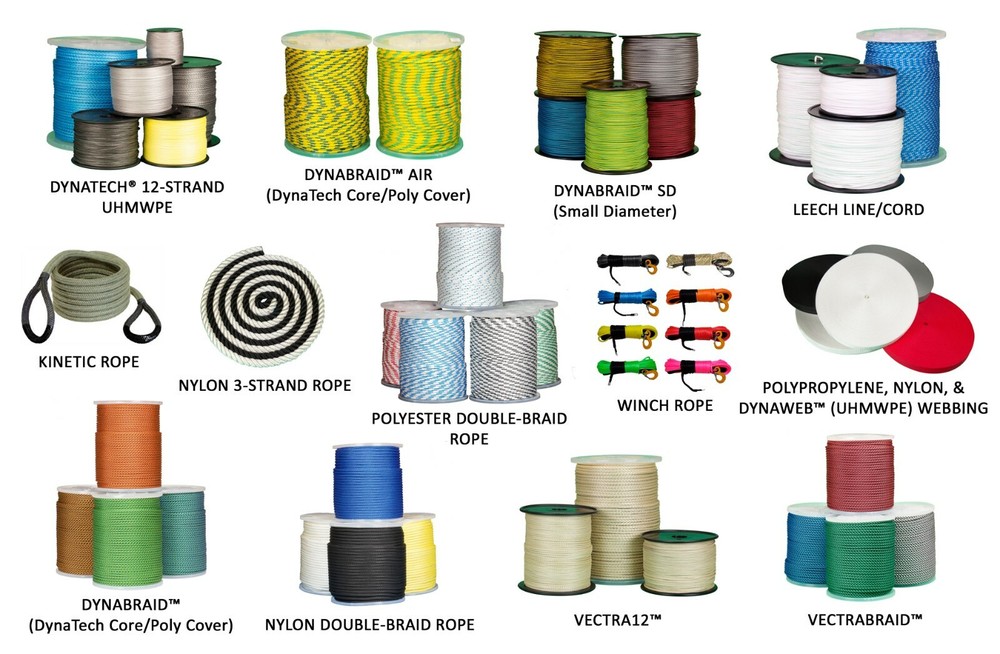 VectraBraid Ultra Low Stretch Rope (Vectran Core/Polyester Cover) 656'/200m Reel