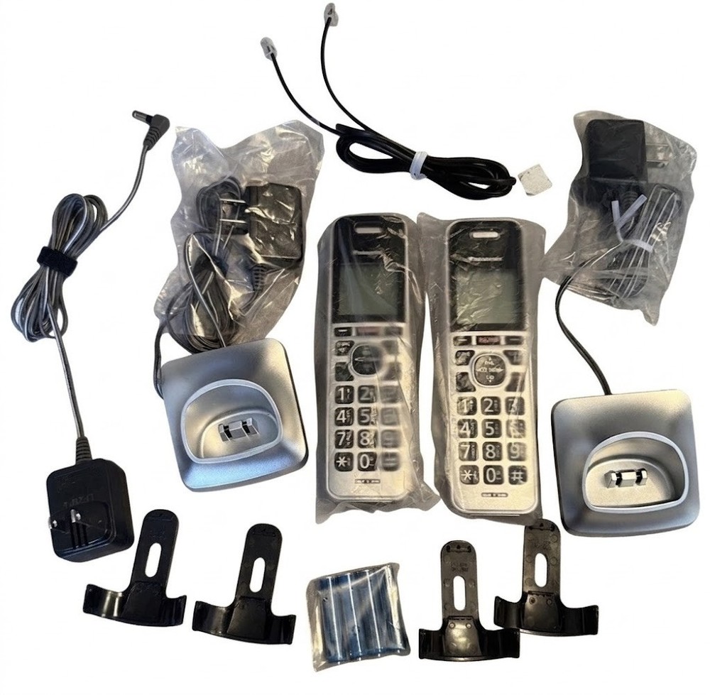 Panasonic KX-TG994SK DECT 6.0 Bluetooth 2 Handset Cordless Phone Bundle Replace