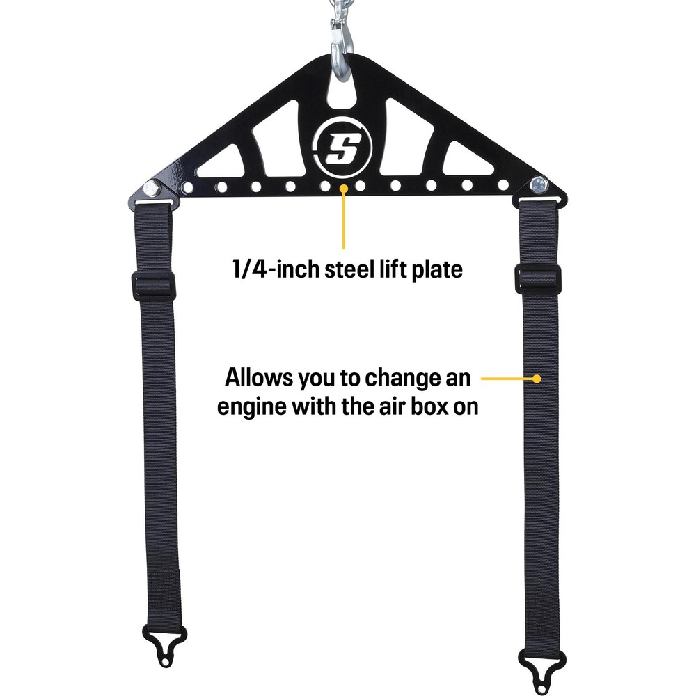 Engine Lifting Sling, 2-Point Adjustable, 1200 Lb. Lift Straps