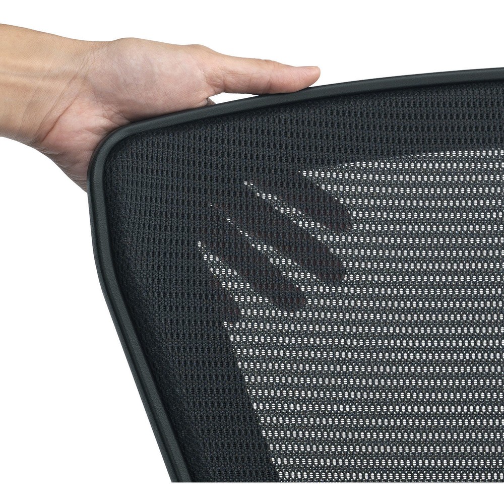 Mesh Back Task Chair and Seat Slider Fabric Seat Black