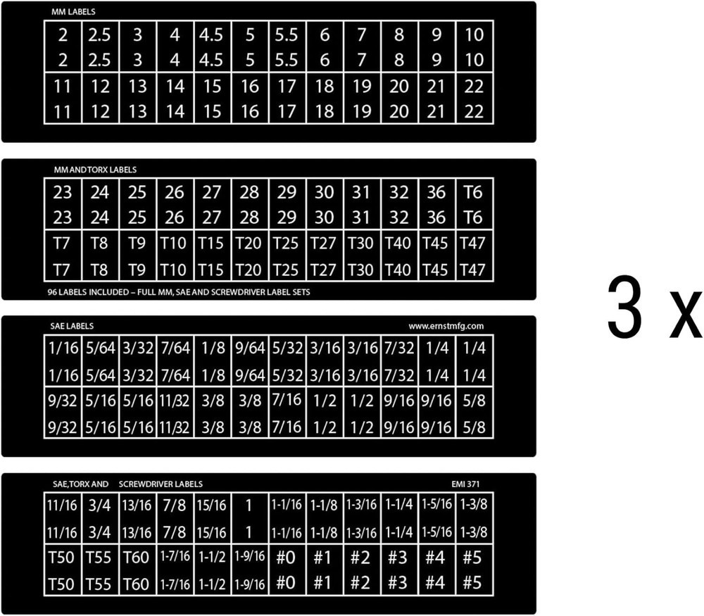 18-Inch Socket Organizer with 3-Tier Design for 57 Tools - Customizable Storage