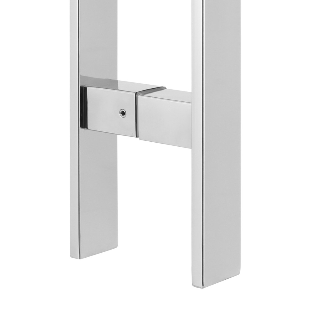 Stainless Steel Double Sided Push Pull Door Handle, H-shaped Door Pull Handle