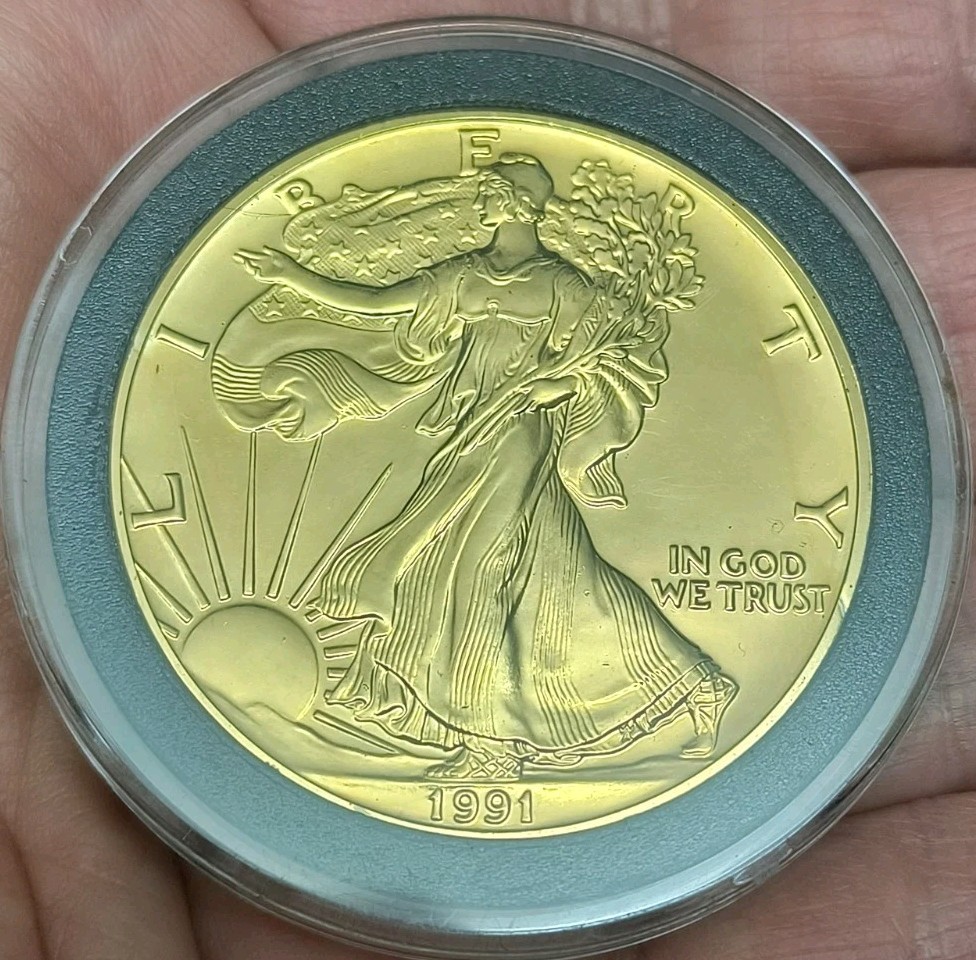 1991 Gold Plated Silver Eagle