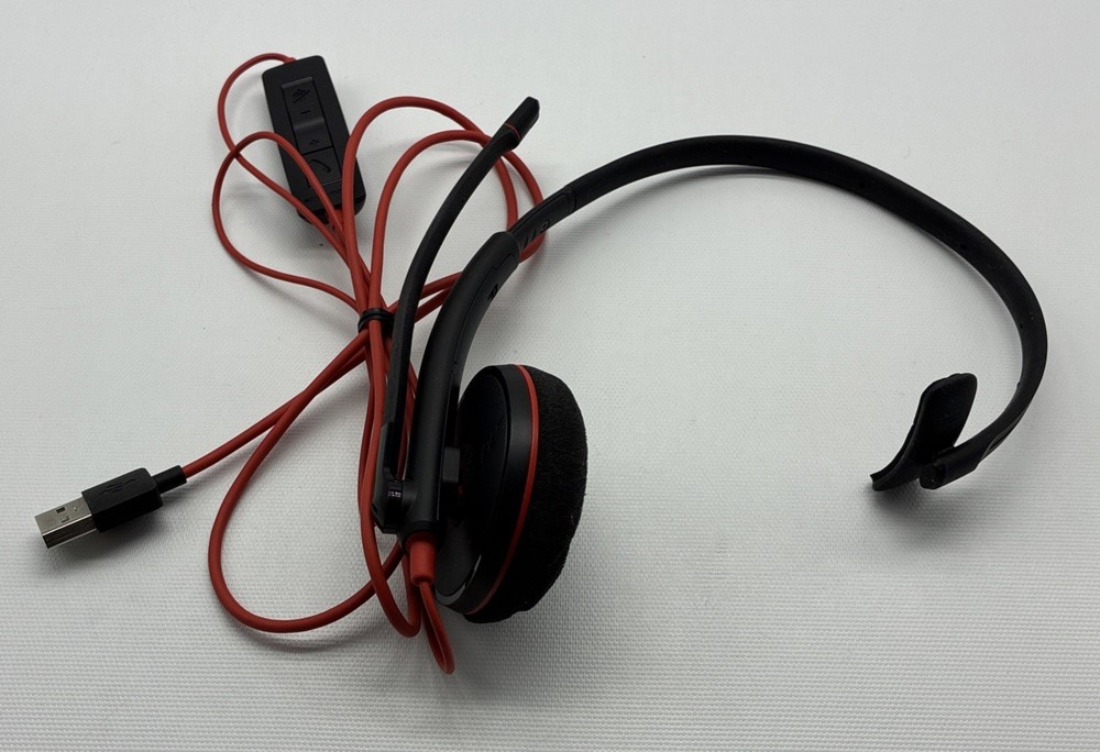 Plantronics Blackwire 3210 USB  Over The Ear Headset Single