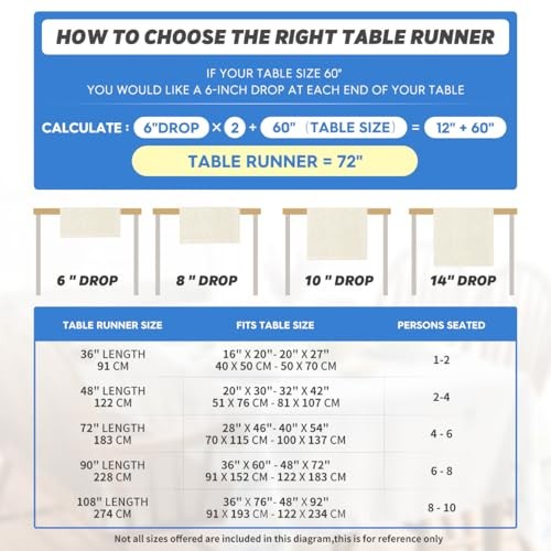 Blue Light Coffe Farmhouse Plaid 13" x 60", Table Runner Blue/Light Coffe