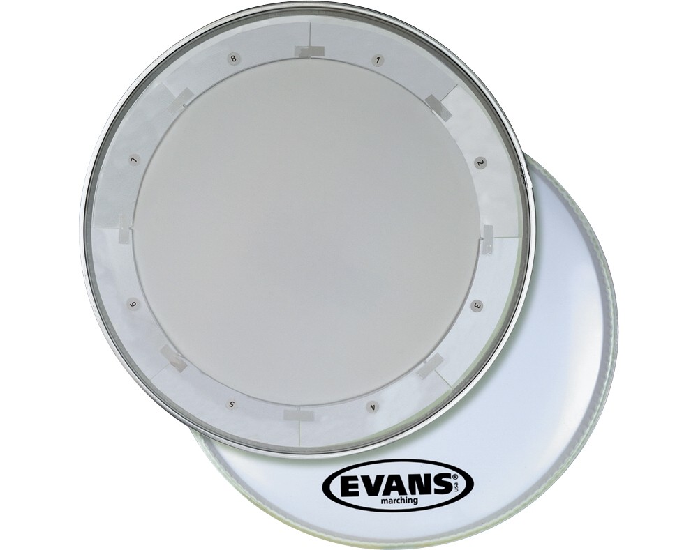Evans MX1 White Marching Bass Drum Head 24 in.