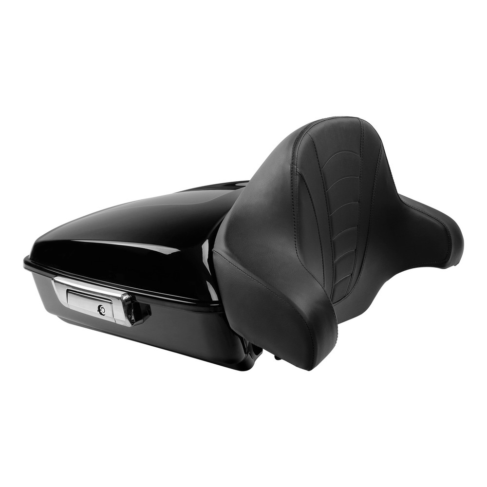 Chopped Trunk Backrest Pad Fit For Harley Touring Models 2014-Up