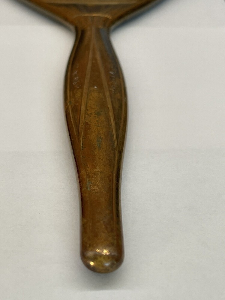Vntage Gold&Black Design Art Deco Handheld Vanity Mirror