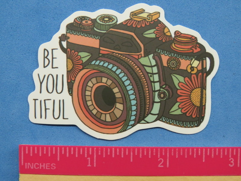 Cool STICKER ~ CAMERA: Be You Tiful = BEAUTIFUL! Psychedelic Photography Trip!