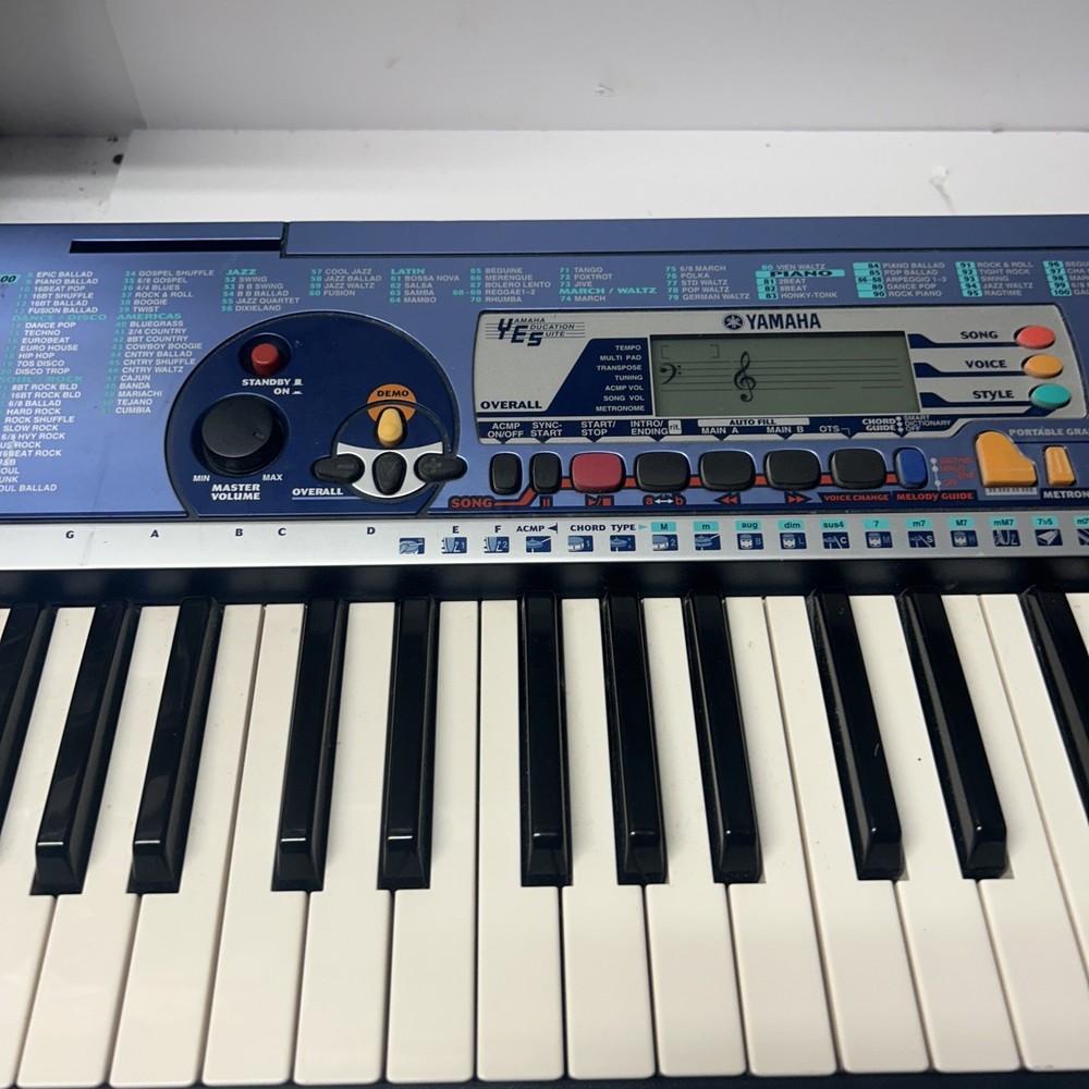 Vintage yamaha style x100 keyboard Untested Missing Back Plate for Battery