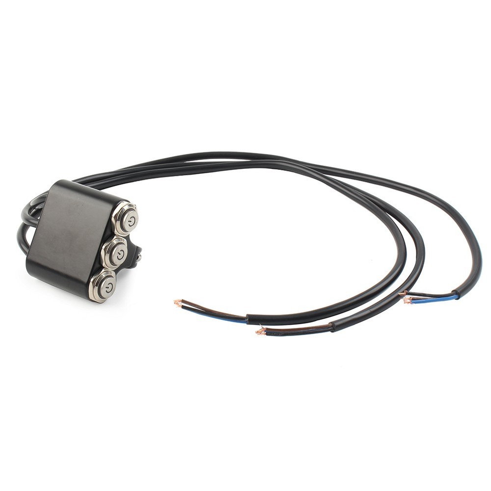 22mm 7/8" Push Button On/Off Headlight Fog Light Handlebar