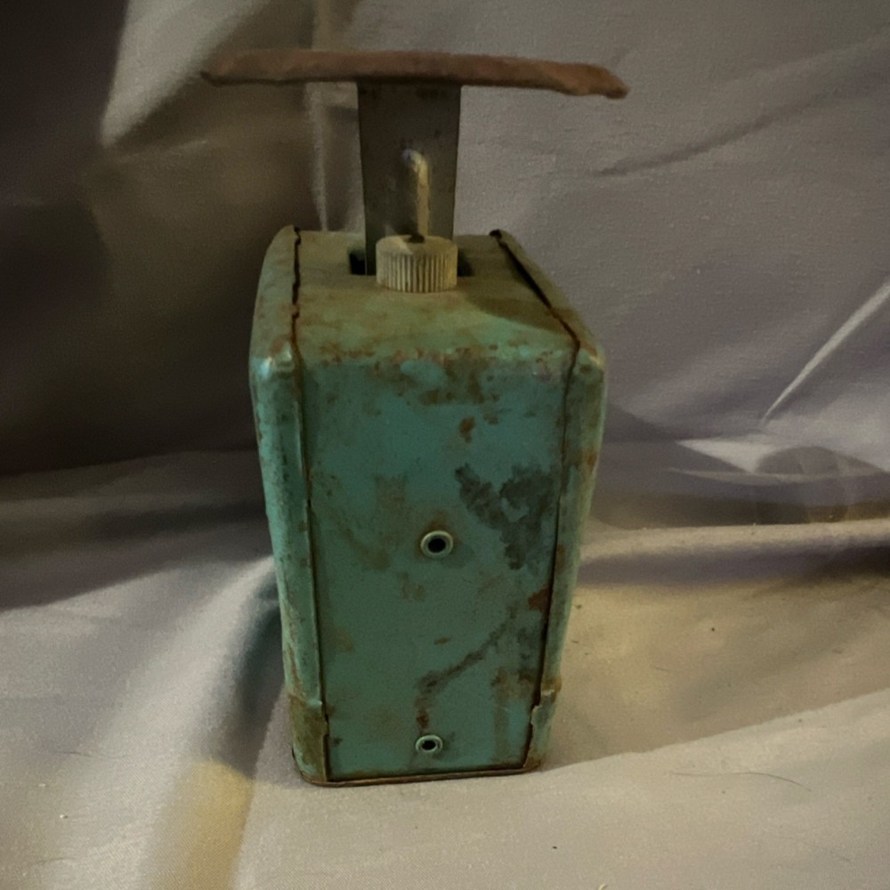 Antique Working Postal Scale Blue Metal