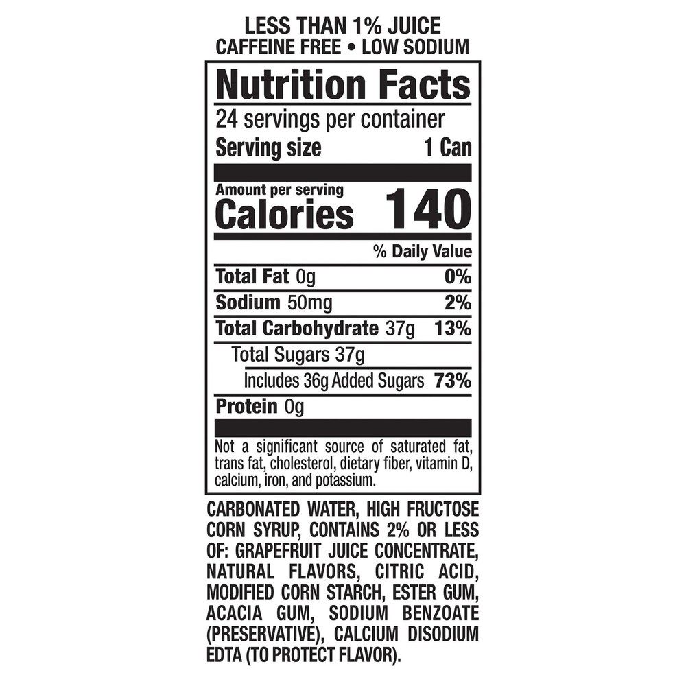 Squirt Grapefruit Soda, 12 fl oz, 24-Pack Cans