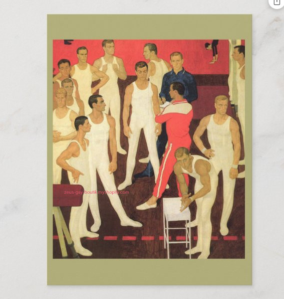 POSTCARD / Dimitry ZHILINSKY / Gymnasts, 1964