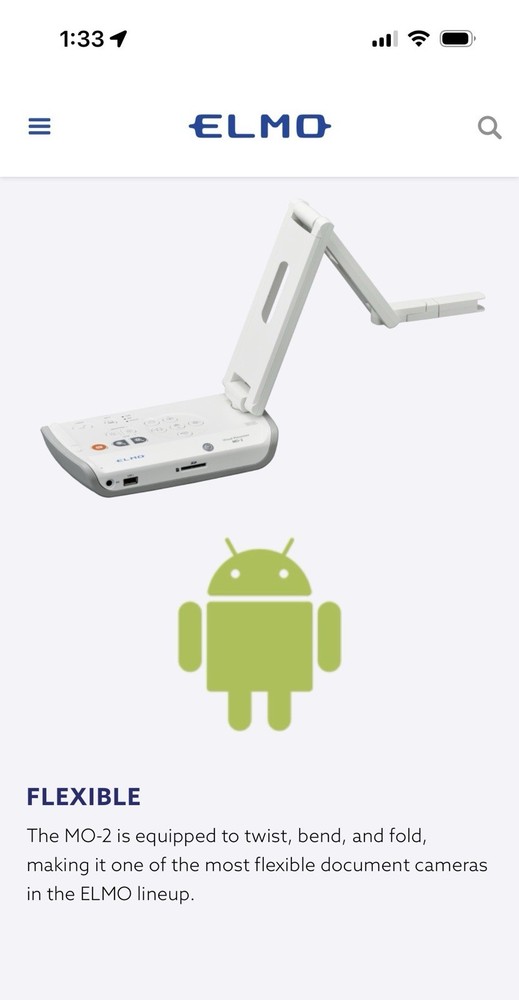 Elmo MO-2 Full HD Stem Document Camera