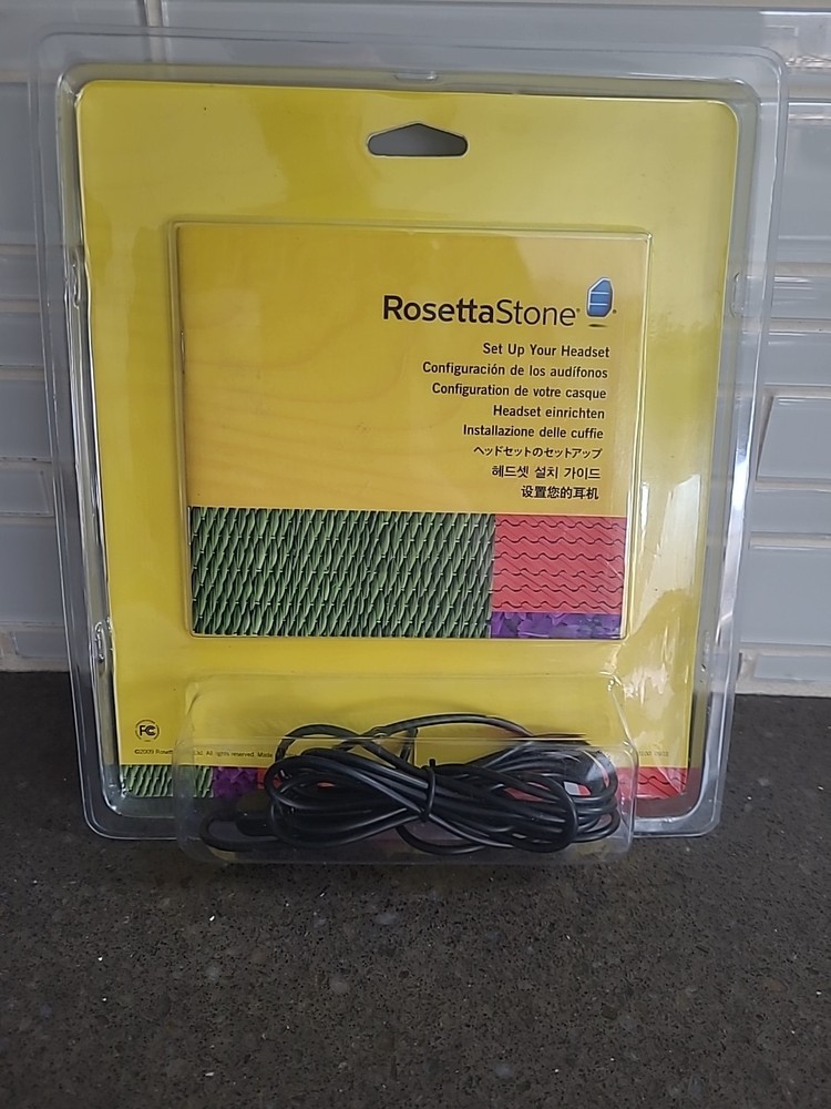NEW Rosetta Stone Headset Microphone USB For Language Learning Software