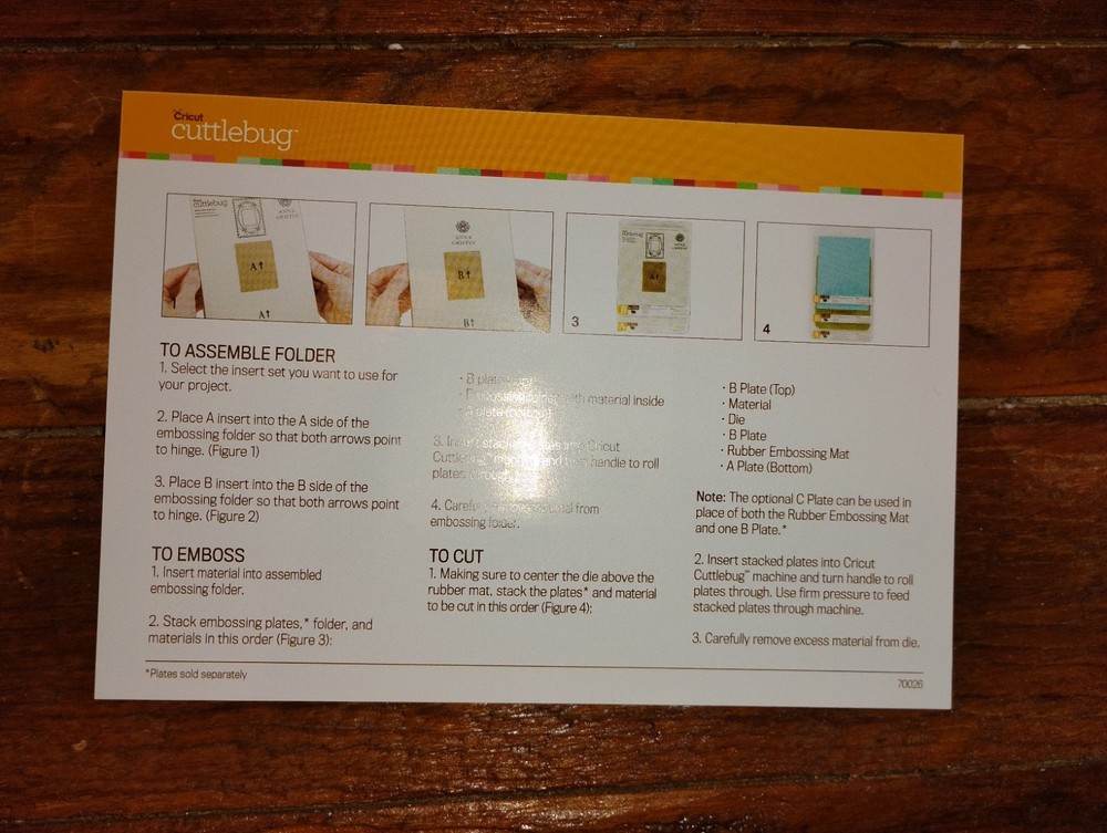 ANNA GRIFFIN Cuttlebug Embossing Frame Folders Sentiments & Dies NEW