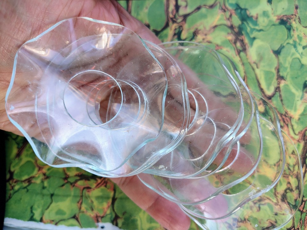 10 Candle Glass Drip Plates