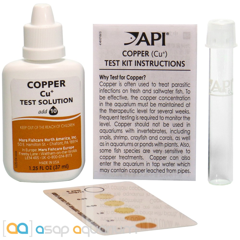 API Copper Test Kit for Freshwater & Saltwater Aquariums 90 Tests