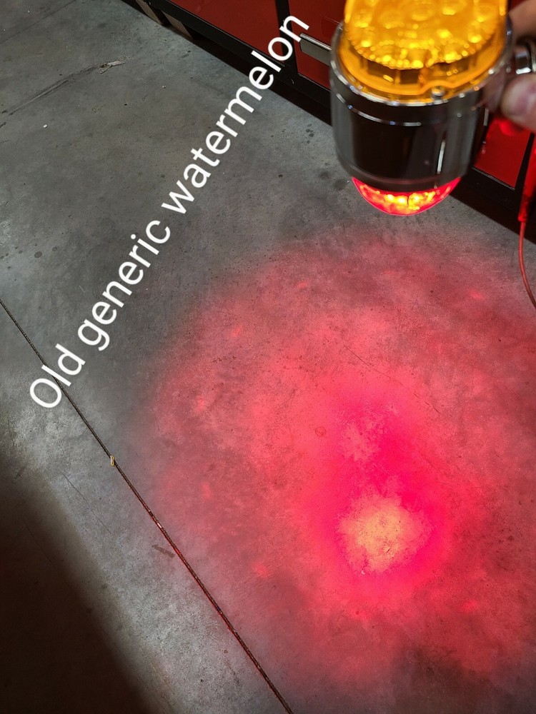 18 LED Dual Function Watermelon Double Face Light Amber LED/red clear lens 51549