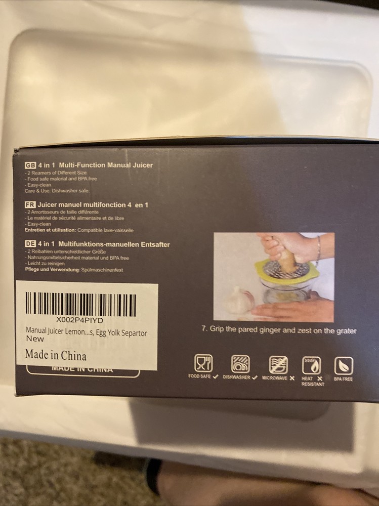 4 In 1 Multi-function Juicer Grater Egg Separater