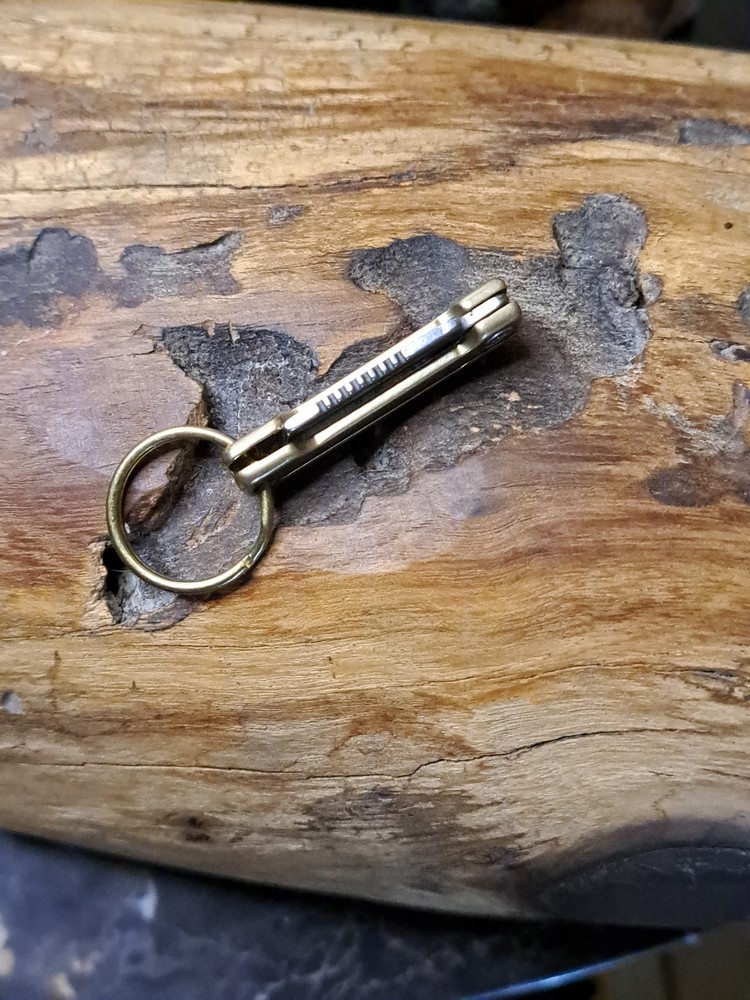 Super Mini Brass Keychain Knife