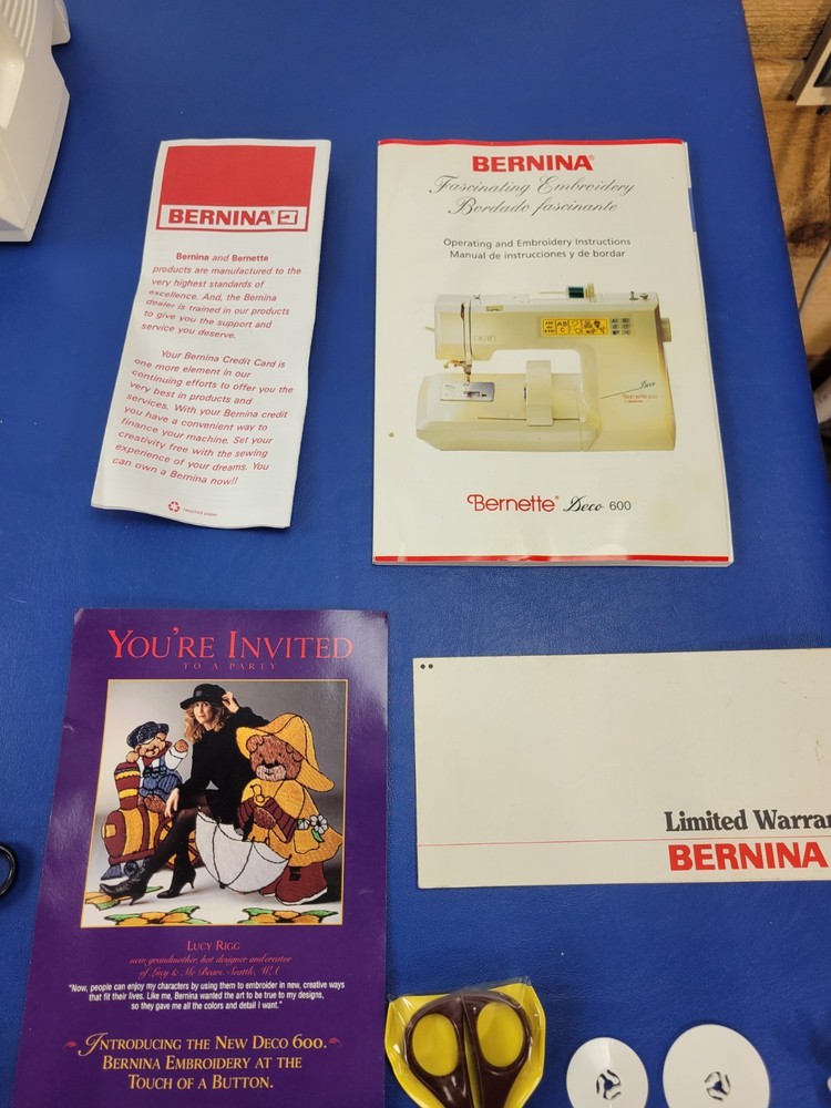 Bernina Bernette Deco 600 Digital Embroidery Sewing Machine