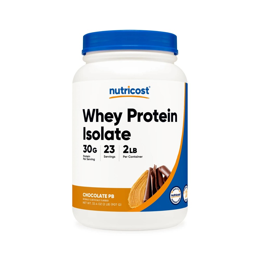Nutricost Whey Protein Isolate Powder/2LBS/30g/25serv